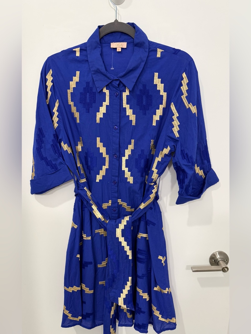 GOA Paris shirt dress. Sz M.